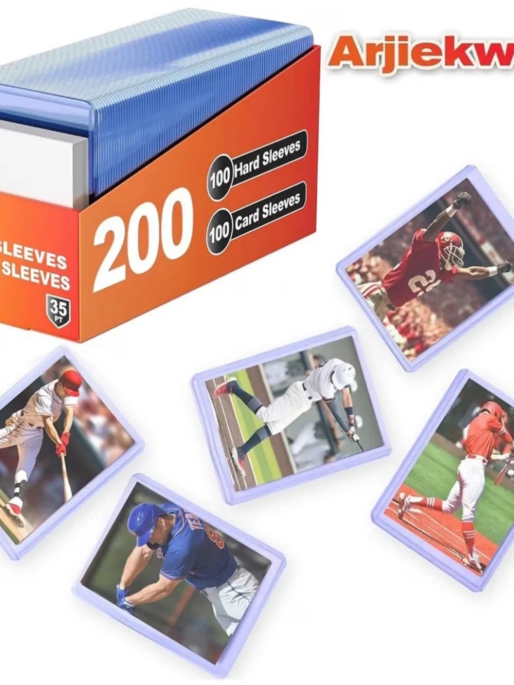 Baseball Cards Protectors for Sports Football Game Cards. 400 total 001